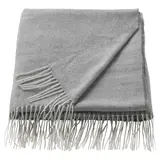 HOLMVI throw, grey, 120x160 cm