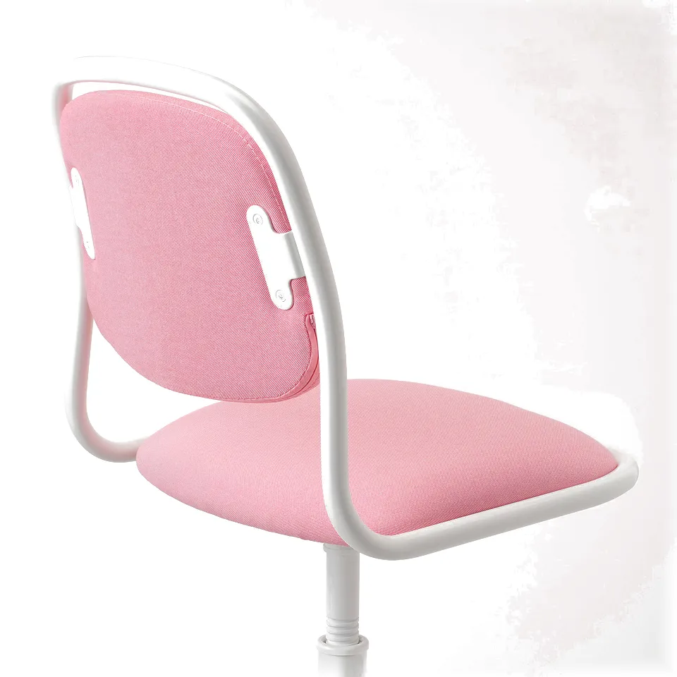 Mesh office chair with adjustable height.
