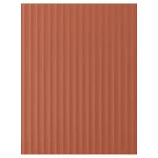 TERRSJÖ cover panel, red-brown wave pattern, 62x80 cm