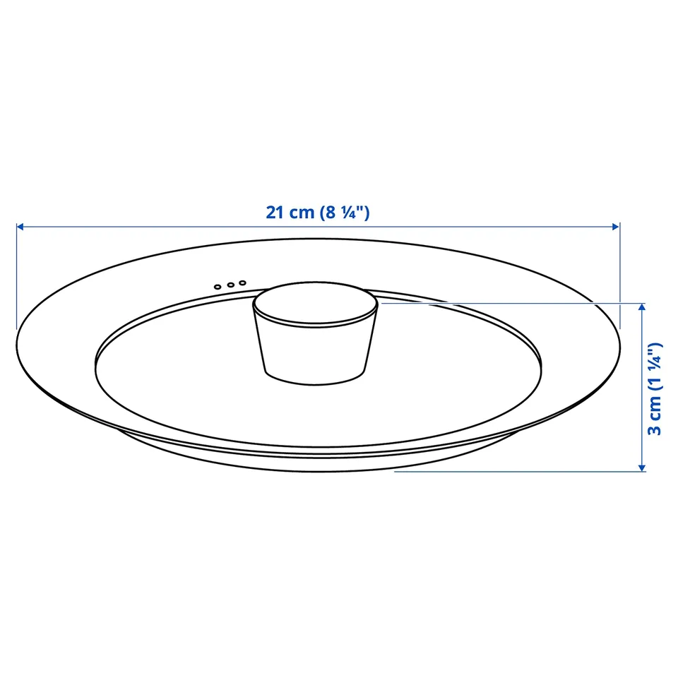 Illustration with measurements for the product: KLOCKREN.