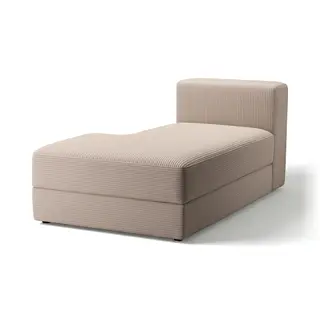 JÄTTEBO cover chaise longue module, left, Samsala grey-beige