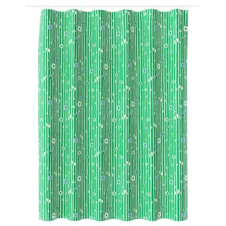 BOLLBUDDLEJA shower curtain, green/floral pattern, Length 200 x Width 180 cm