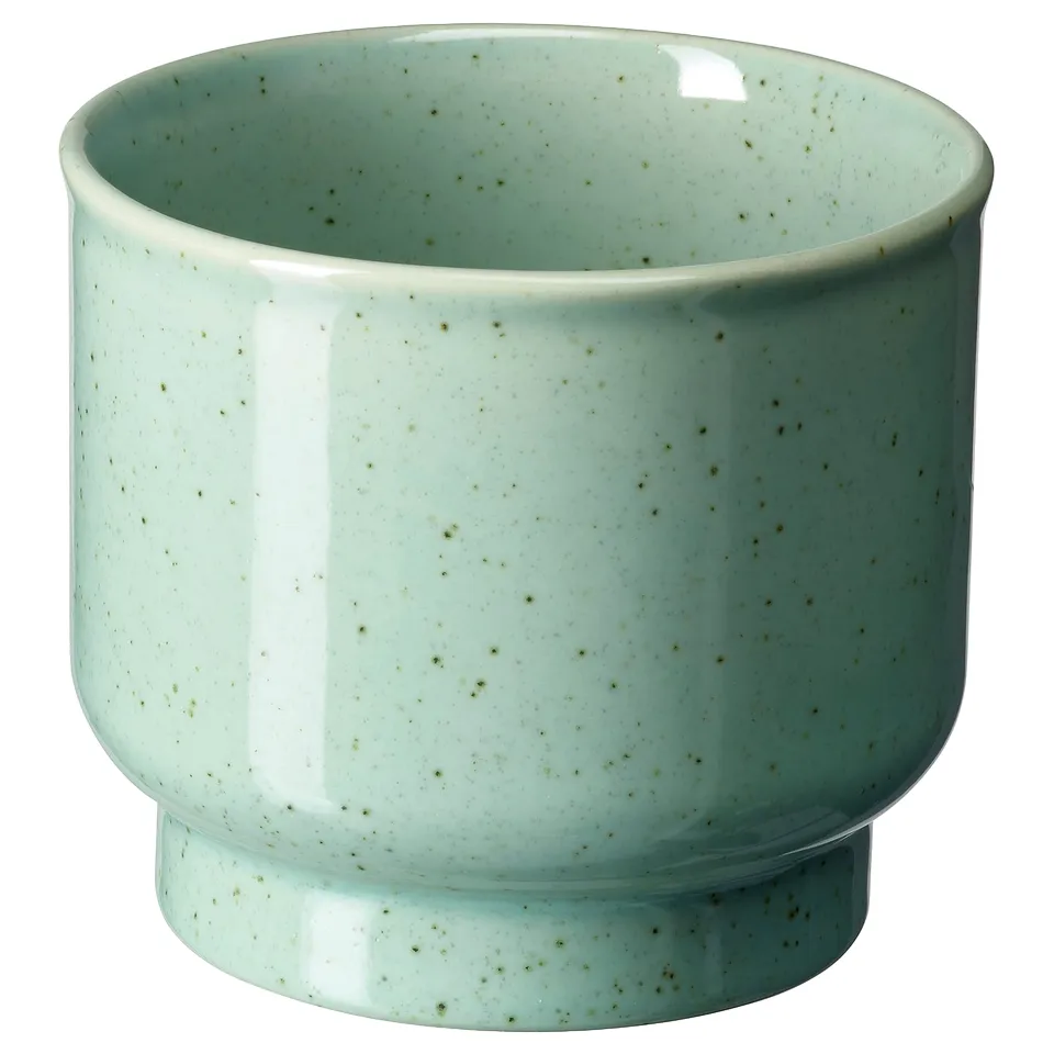SAMMETSSYREN Plant pot, in/outdoor/light green, 12 cm