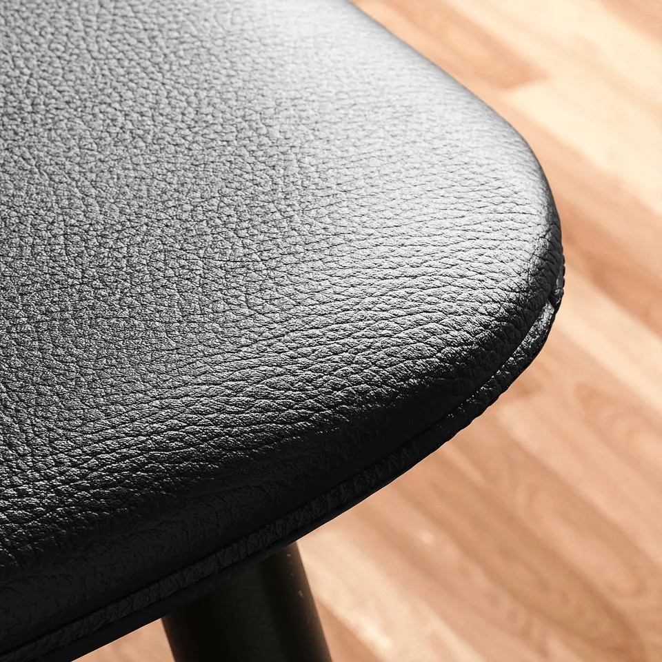 ÅLHULT / NORDMANSSKÄR Table and 2 chairs, black/brown/Bomstad black black, 80x74 cm