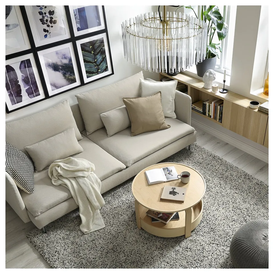 SÖDERHAMN 3-seat sofa-bed, Gunnared beige