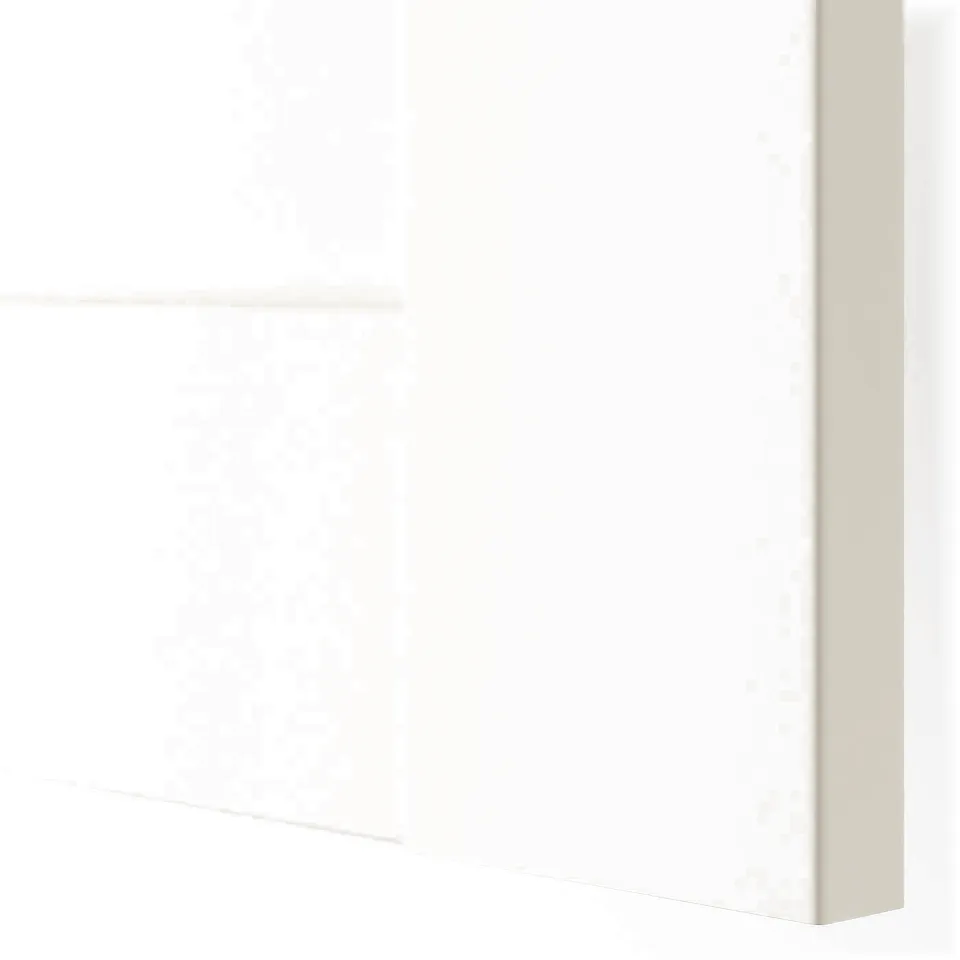Crisp white BERGSBO cabinet door with sleek, modern design.