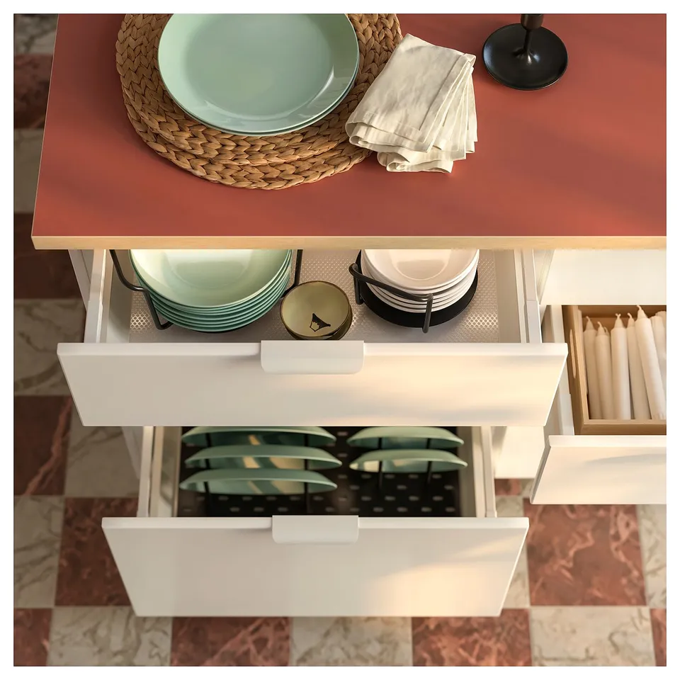 EKBACKEN Worktop, terracotta effect/laminate, 186x2.8 cm