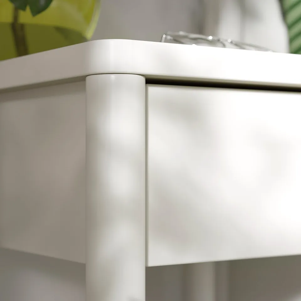 TONSTAD Bedside table, off-white, 40x40x59 cm