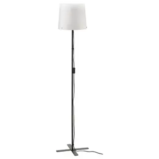 BARLAST floor lamp, black/white, 150 cm