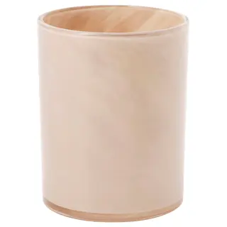 VINDSTILLA candle holder, beige, 15 cm