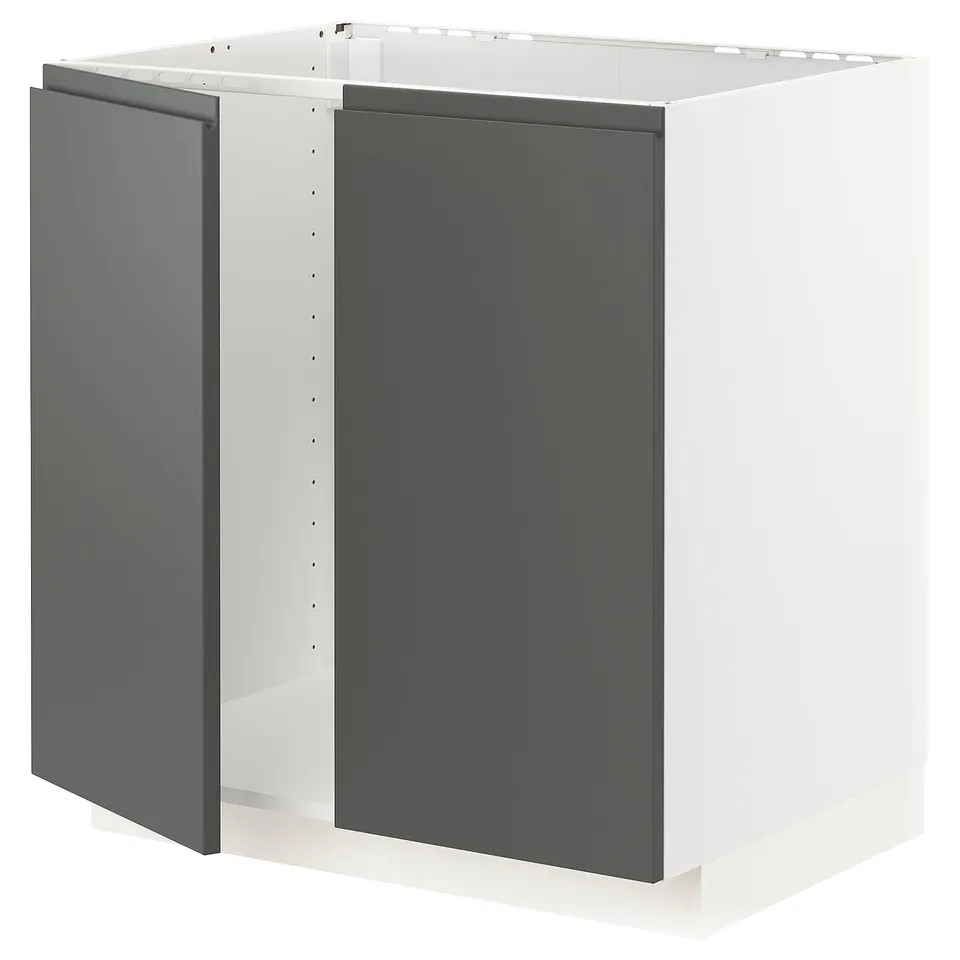 Grey METOD kitchen cabinet