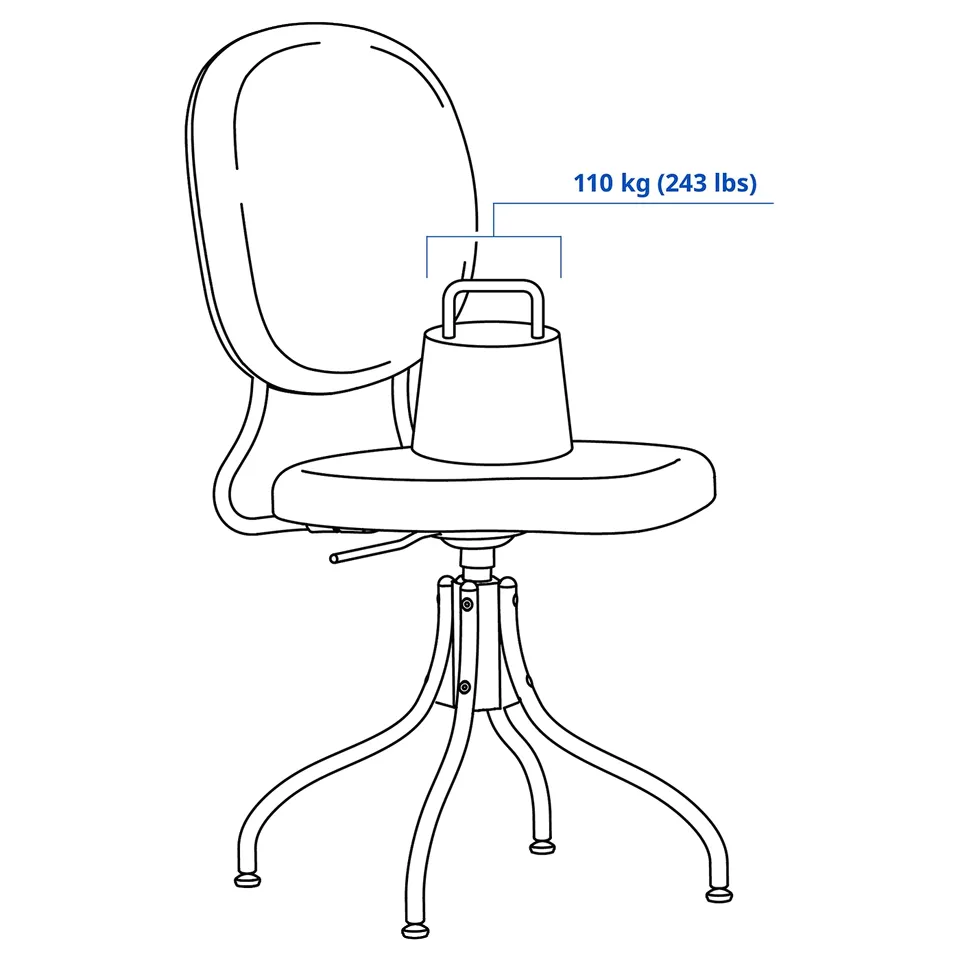 part: BJÖRKBERGET swivel chair