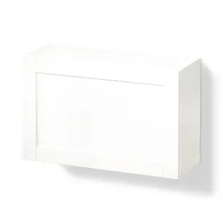 BESTÅ wall-mounted cabinet combination, white/Hanviken white, 60x22x38 cm