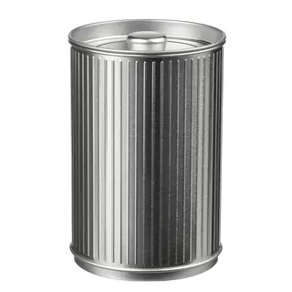 BETTHAJ tin with lid, for coffee/tea/silver-colour, 1.3 l