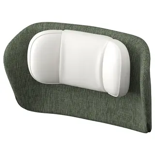 GRÖNFJÄLL headrest, Letafors grey-green/white, Width 48 x Depth 16 x Height 31 cm