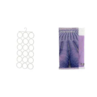 hanger + potpourri in a bag set: multi-use hanger + potpourri in a bag, white + Lavender, Width 32 x Height 72 cm
