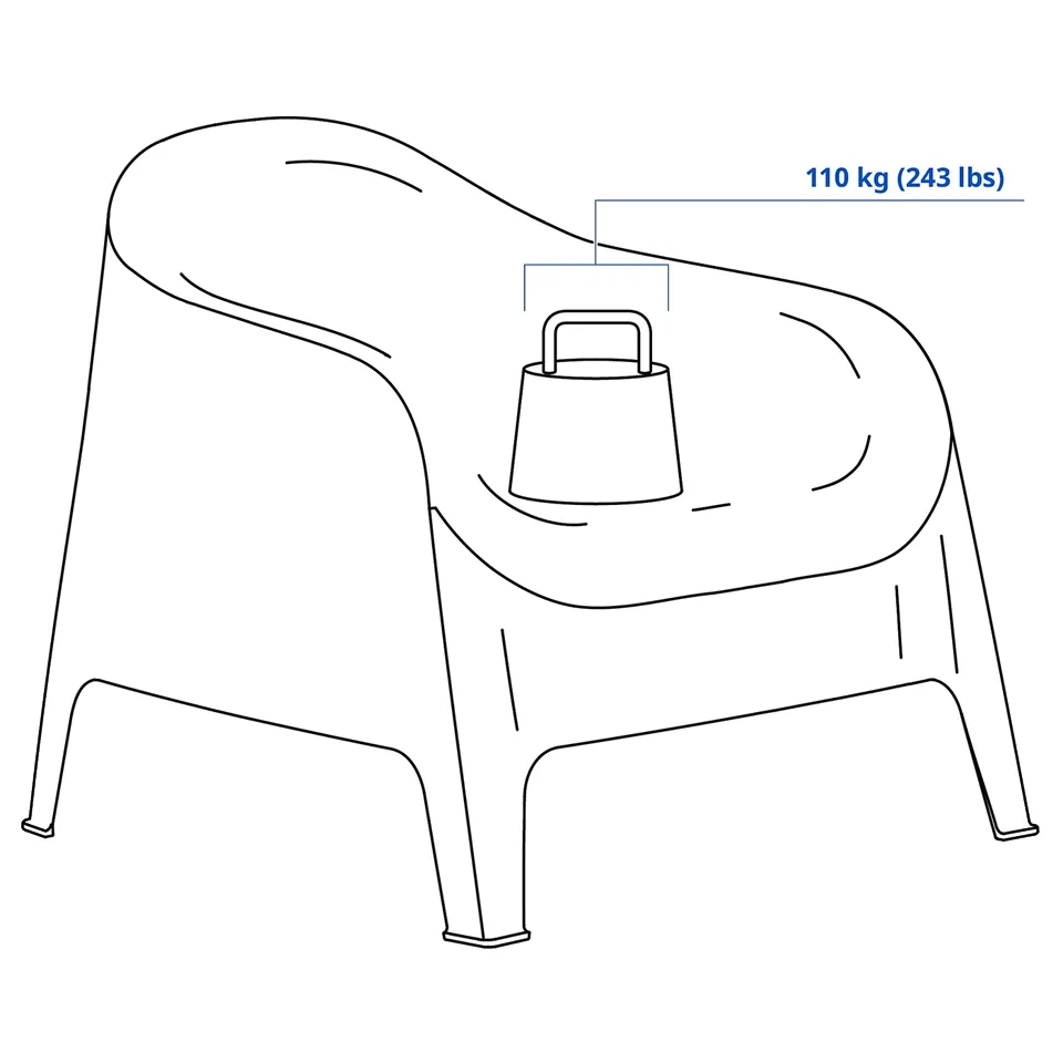 SKARPÖ Armchair, outdoor, beige