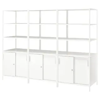 TROTTEN cabinet combination, white, 240x180 cm