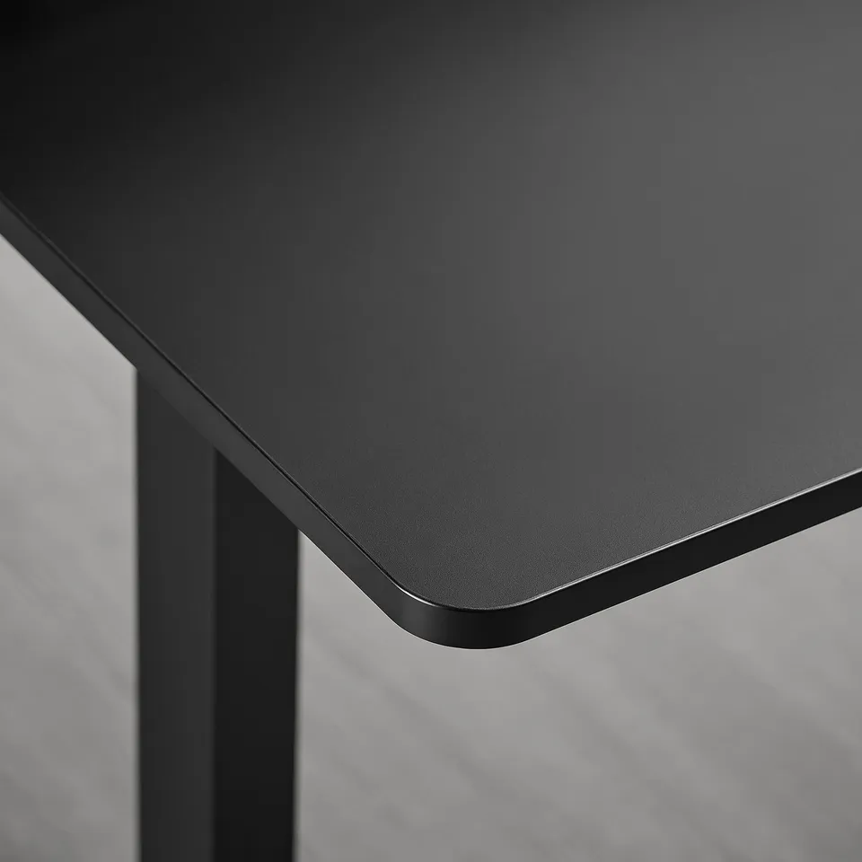 TRAVSPORT Desk sit/stand, electric black, 120x70 cm