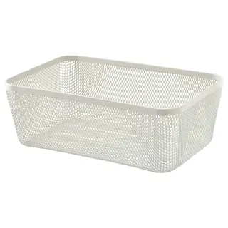 IKEA 365 + food storage basket, metal/white, 30x20x11 cm