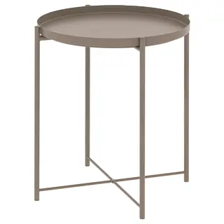 GLADOM tray table, dark grey-beige, Height 53 cm