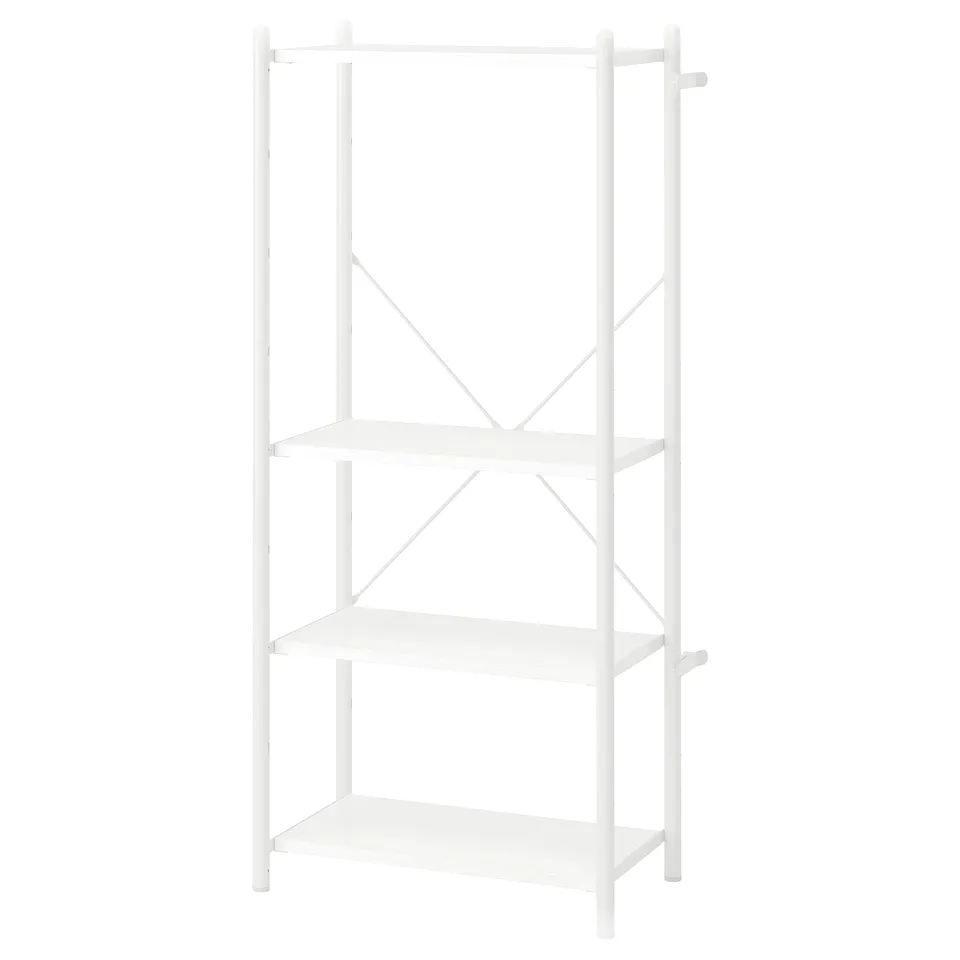 FRÖSKELÅS Storage unit, white, 63x35x141 cm