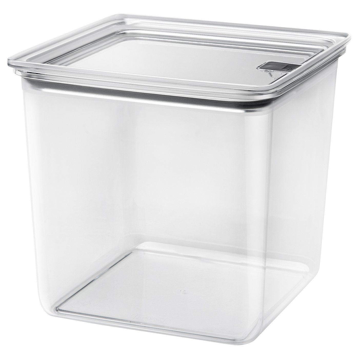 KORALLVIPPA dry food jar with lid, transparent, 4.5 l