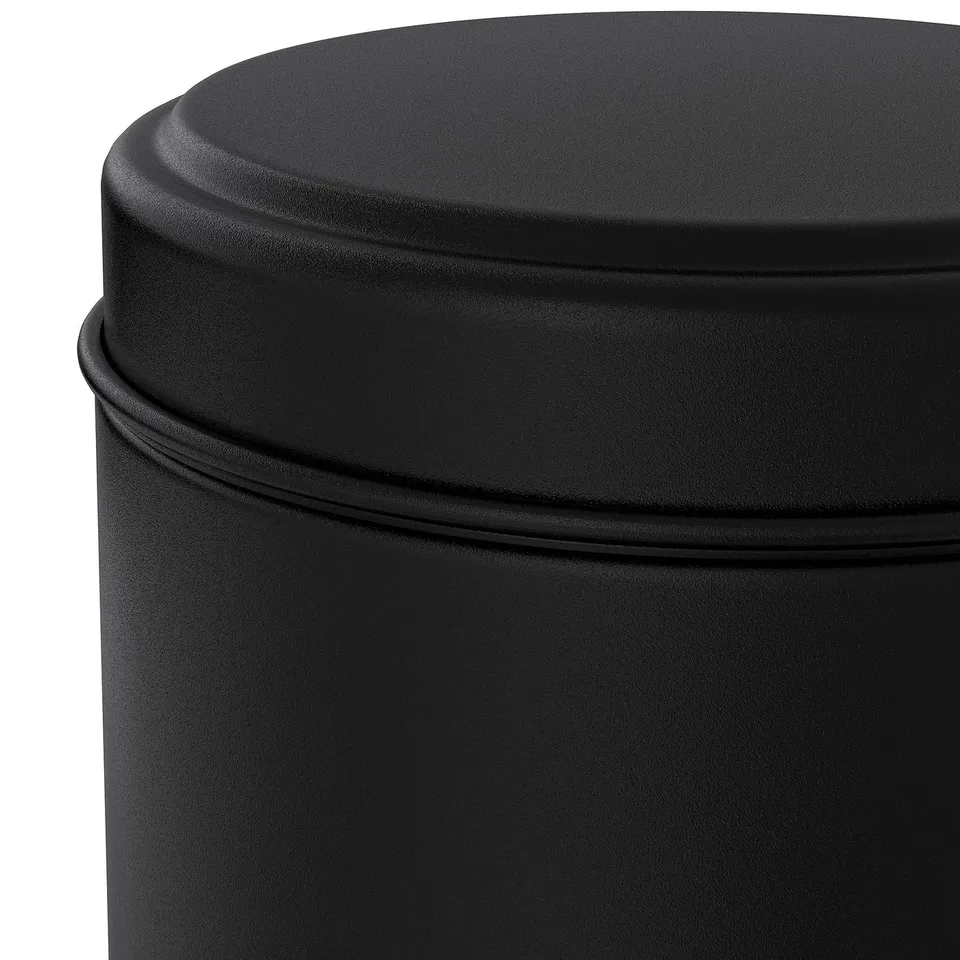 PÄRLSLINKE Waste bin, black, 3 l