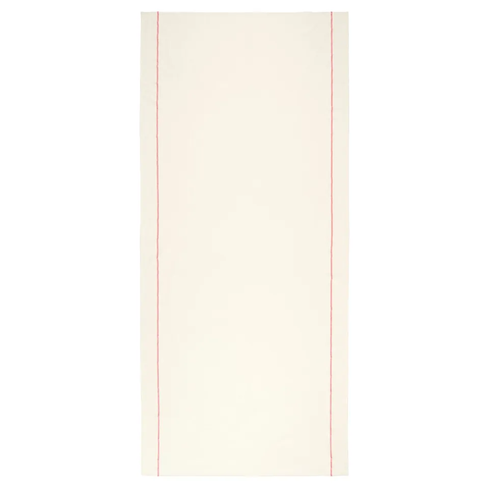 VINTERFINT Tablecloth, off-white/red, 145x320 cm