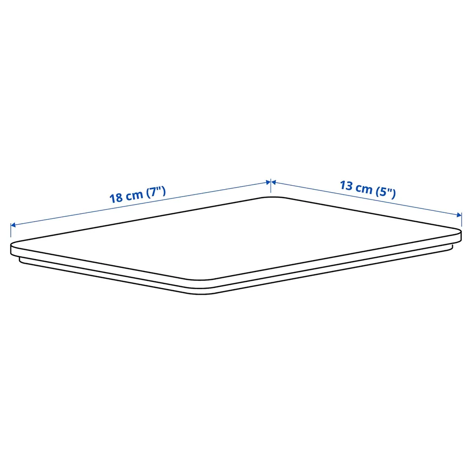 Illustration with measurements for the product: KUGGIS.