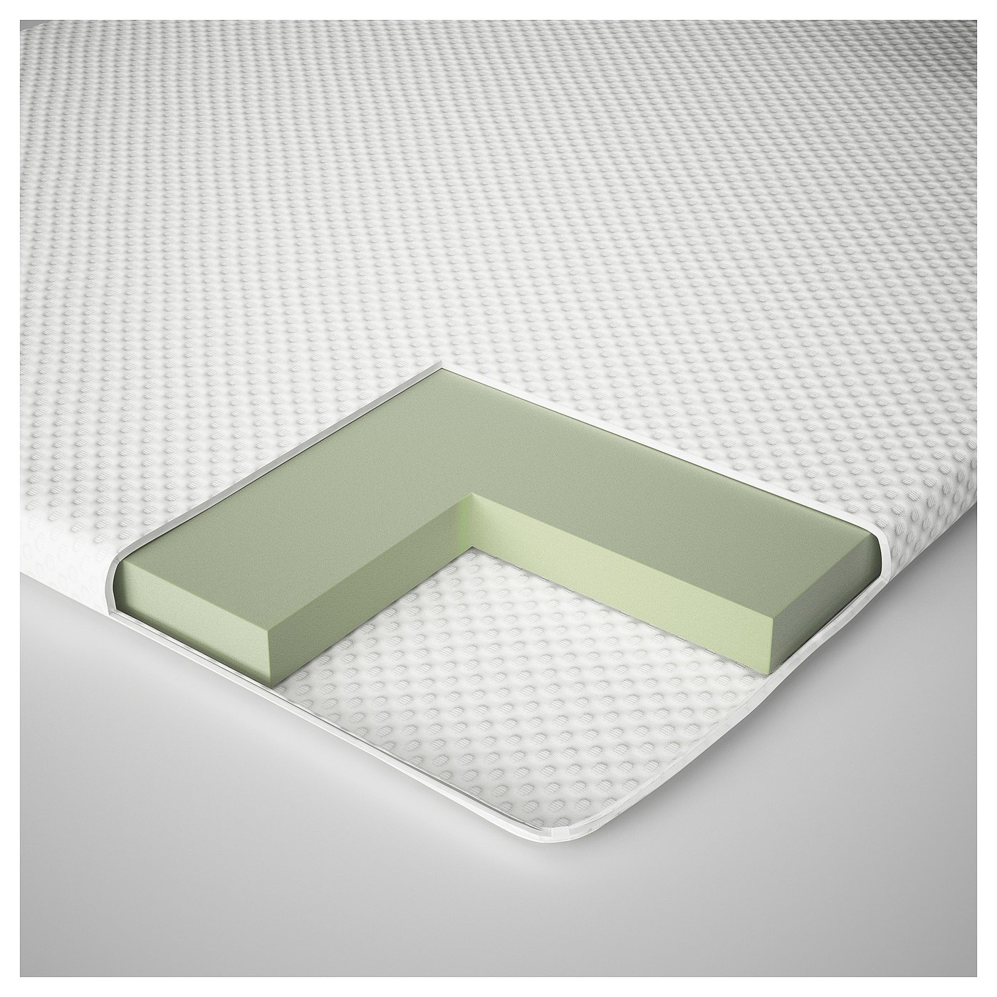 NORDBERGET Mattress pad, white, 160x200 cm