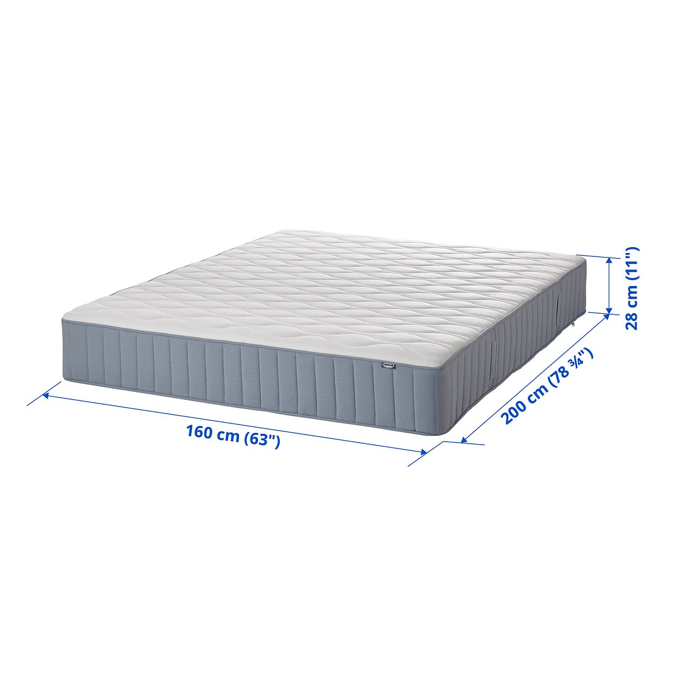 Illustration with measurements for the product: VÅGSTRANDA.
