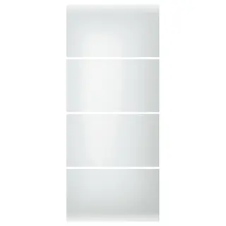 SVARTISDAL 4 panels for sliding door frame, white paper effect, 100x236 cm