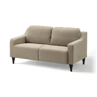 GULLVALLA 2-seat sofa, Silkeryd dark grey-beige, Depth 83 x Width 142 cm