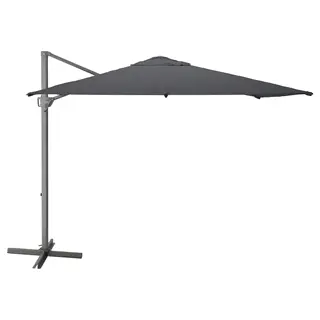 SEGLARÖ parasol, hanging, anthracite/tilting, 330x240 cm