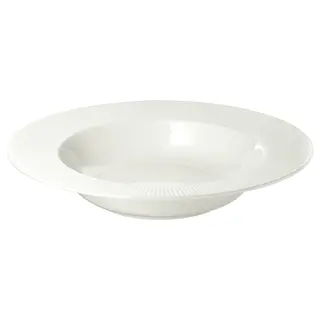 OFANTLIGT deep plate, white