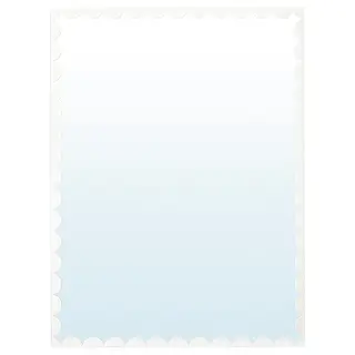 RUNDOXEL mirror, white, 30x40 cm