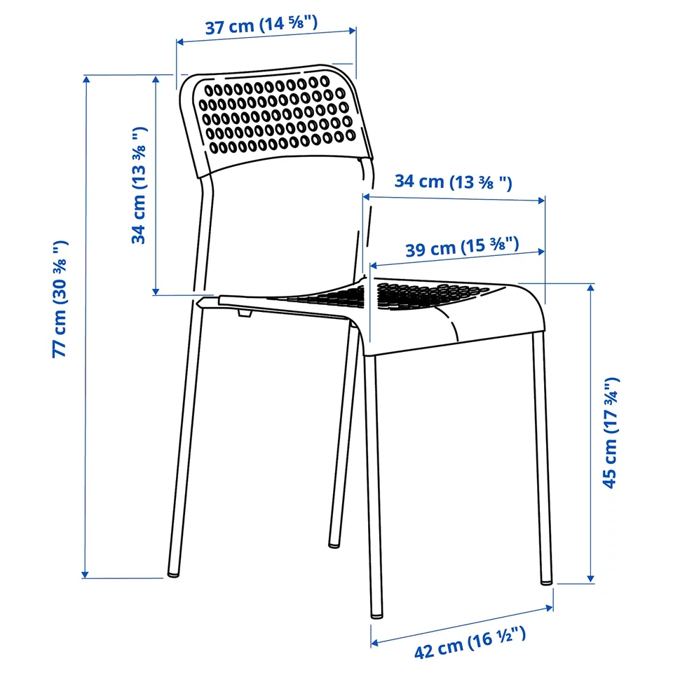 SANDSBERG Table and 4 chairs, black black/black, 110x67 cm