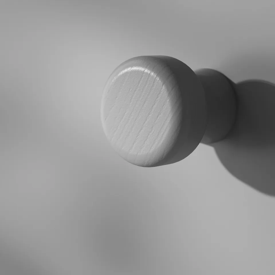 Sleek, modern bed handle, smooth finish. Great quality, minimalist design.