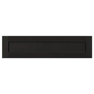 LERHYTTAN drawer front, black stained, 80x20 cm