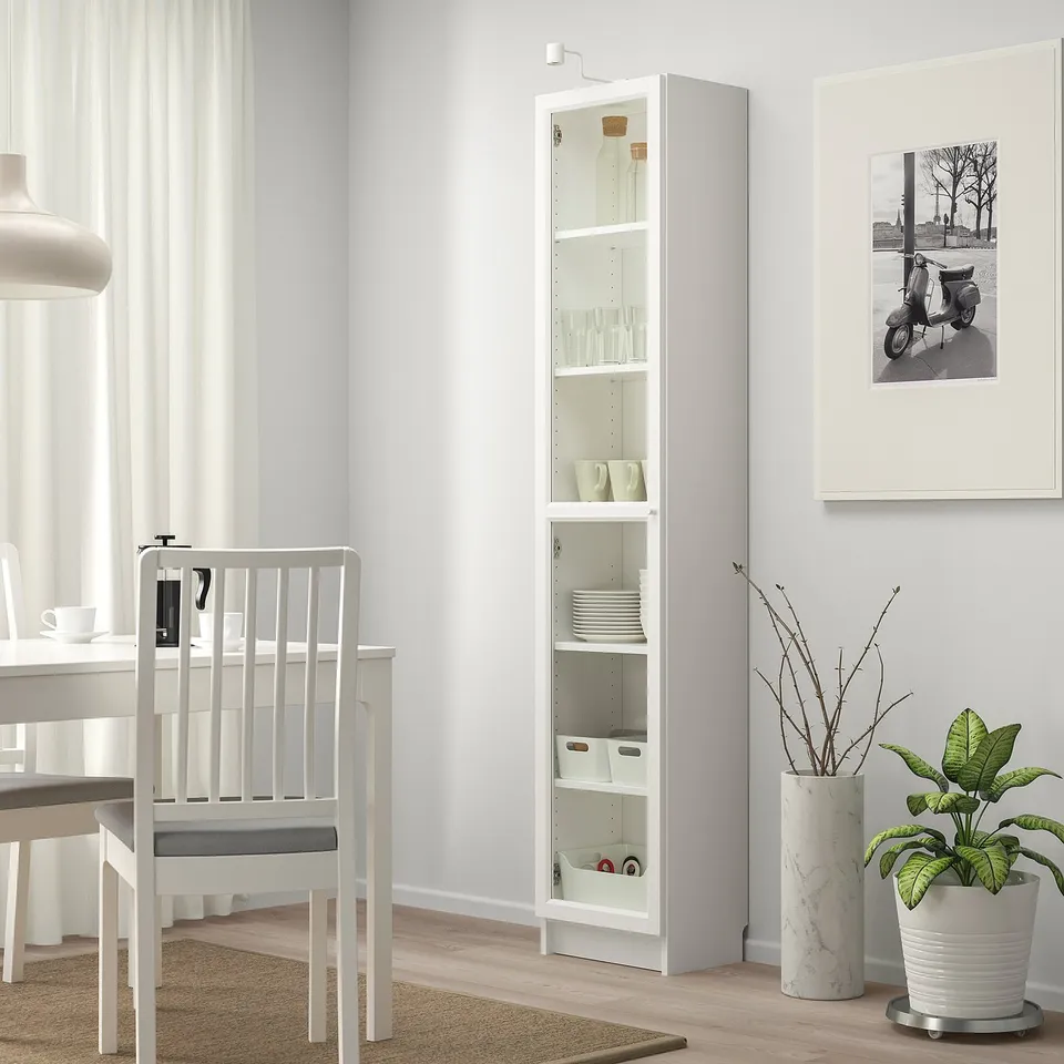 part: BILLY / OXBERG bookcase with glass door