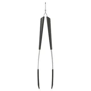 IKEA 365 + HJÄLTE cooking tweezers, stainless steel/black, Length 35 cm