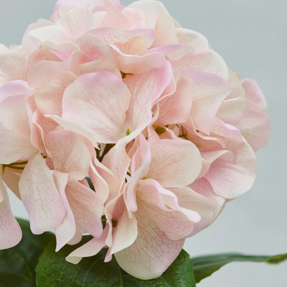 SMYCKA Artificial flower, in/outdoor/hydrangea pink, 55 cm