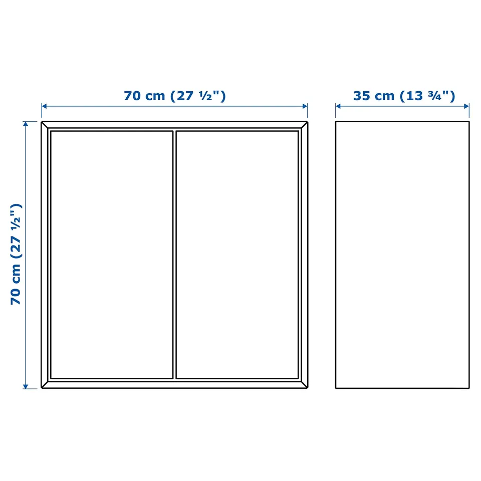 EKET Wall-mounted cabinet combination, white/pale lilac, 175x35x70 cm