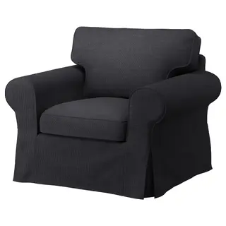 EKTORP armchair cover, Hillared anthracite
