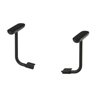 FLINTAN pair of armrests, black, Depth 23 x Height 31 x Width 7 cm