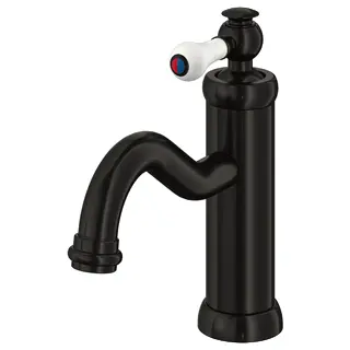 HAMNSKÄR wash-basin mixer tap, black, Height 19 cm