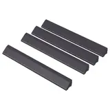 RUNNEN edging strip, outdoor floor decking, dark grey, 4 pack