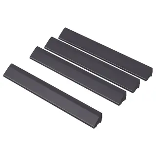 RUNNEN edging strip, outdoor floor decking, dark grey, 4 pack