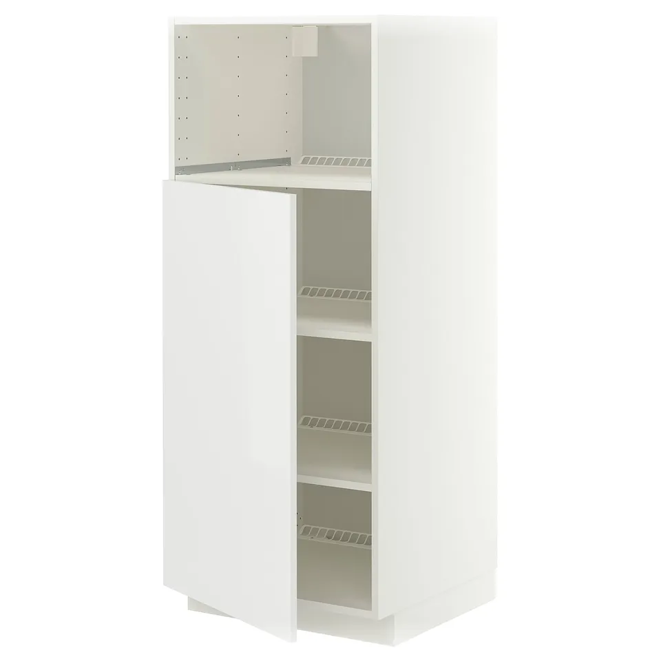 METOD High cabinet f built-in appliances, white/Ringhult white, 60x60x140 cm
